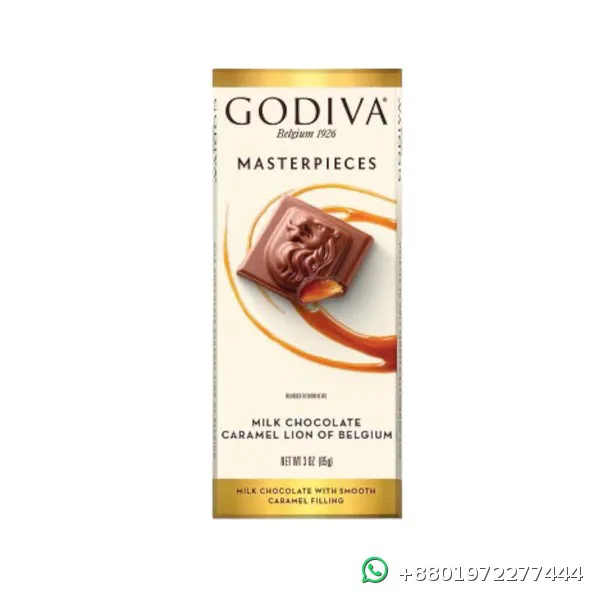Godiva Milk Chocolate Caramel Lion Masterpieces Bar 85g