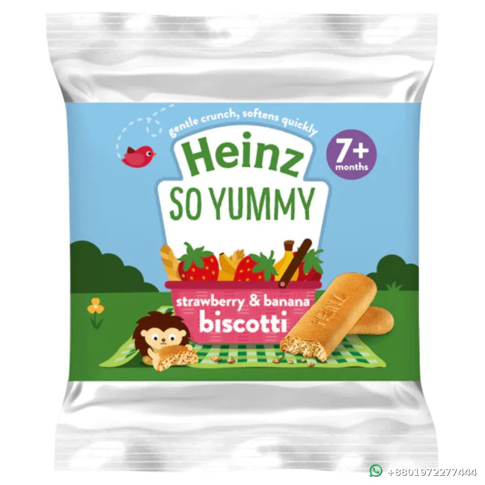 Heinz Strawberry and Banana Biscotti 60g