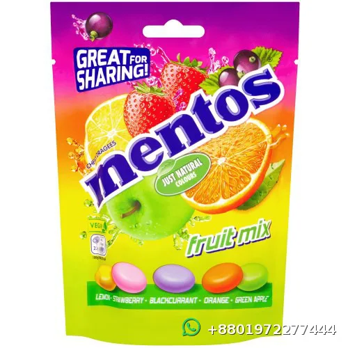 Mentos Fruit Mix Pouch Bag