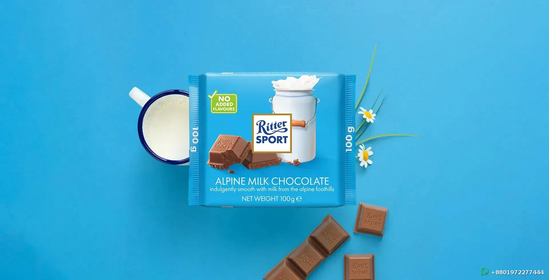 Ritter Sport Alpen Milk Chocolate 100g