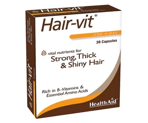 HealthAid Hair-Vit Strong, Thick &amp; Shiny Hair 30 Capsules