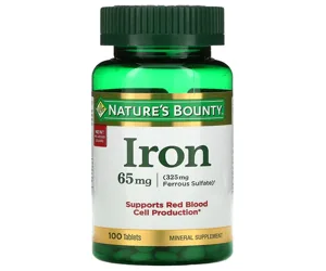 Nature’s Bounty Iron 65mg 100 Tablets