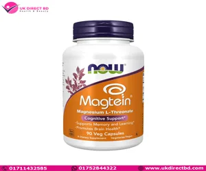 NOW Foods Supplements Magtein 90 Veg Capsules