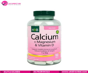 Holland &amp; Barrett Calcium + Magnesium &amp; Vitamin D 180 Tablets