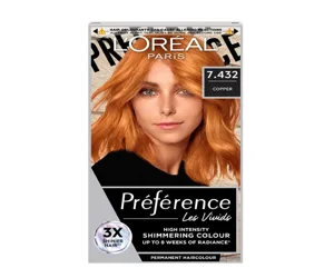 Loreal Paris Preference Vivids Permanent Hair Colour Copper 7.432