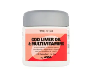 ASDA Cod Liver Oil &amp; Multivitamins 60Capsules
