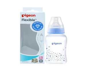 Pigeon Flexible Peristaltic Nipple Clear PP Bottle 150ml.