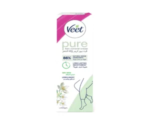 Veet Pure Hair Removal Cream Body &amp; Legs for Dry Skin 100ml