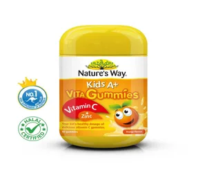 Nature’s Way Kids A+ VitaGummies Vitamin C &amp; Zinc Gummies 60s