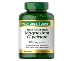 Nature’s Bounty Magnesium Glycinate 240Mg 180 Capsules