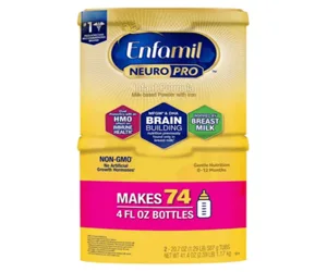 Enfamil NeuroPro Baby Formula Triple Prebiotic Immune Blend with 2’FL HMO Reusable Tubs (20.7 oz. 2 pk)