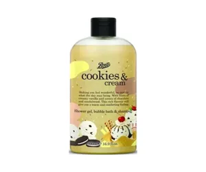 Boots Cookies &amp; Cream Shower Gel, Bubble Bath &amp; Shampoo 500ml