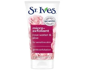 St. Ives Micro Face Exfoliant Rose Water &amp; Aloe Facial Exfoliator for Sensitive Skin – 170g (USA)