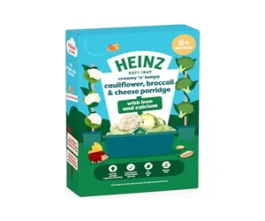 Heinz Creamy ‘n’ Lumpy Cauliflower, Broccoli &amp; Cheese Porridge 200gm