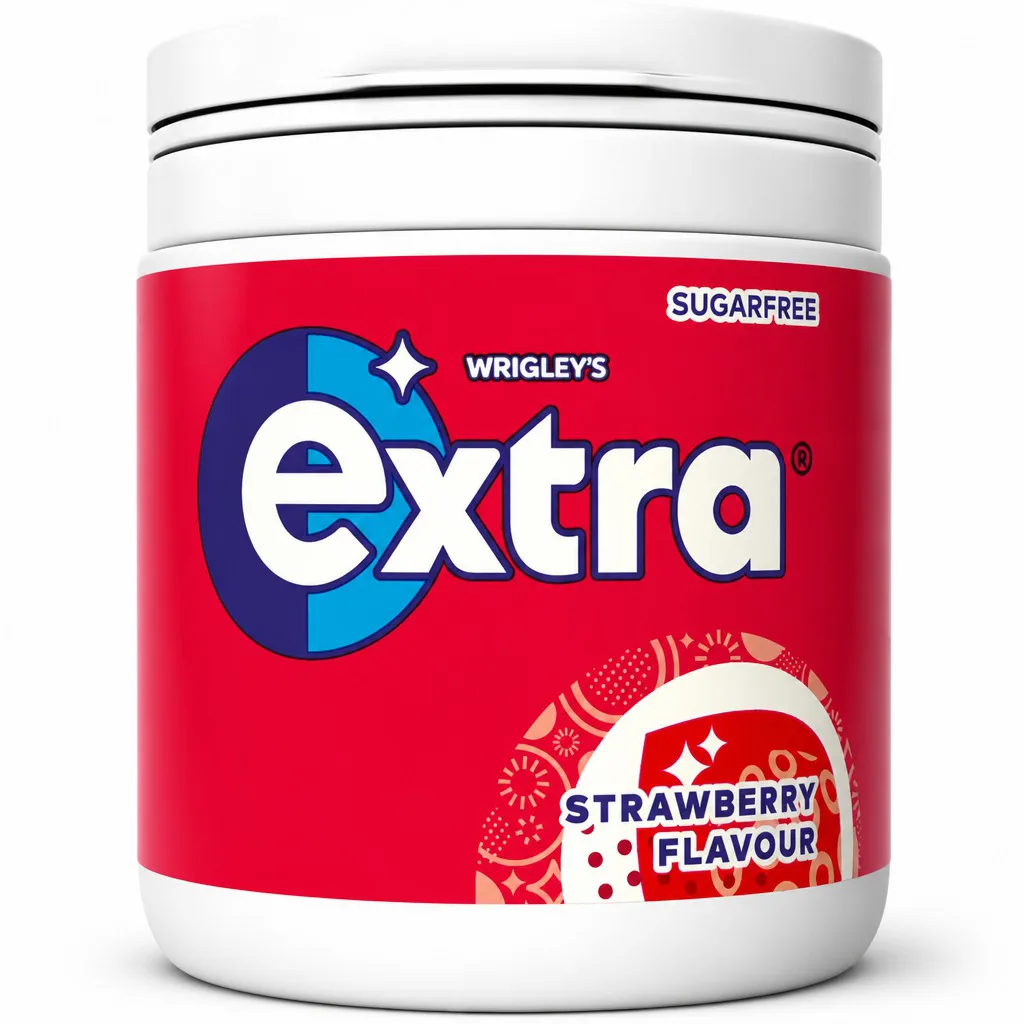 Extra Strawberry Flavour Sugar Free Gum