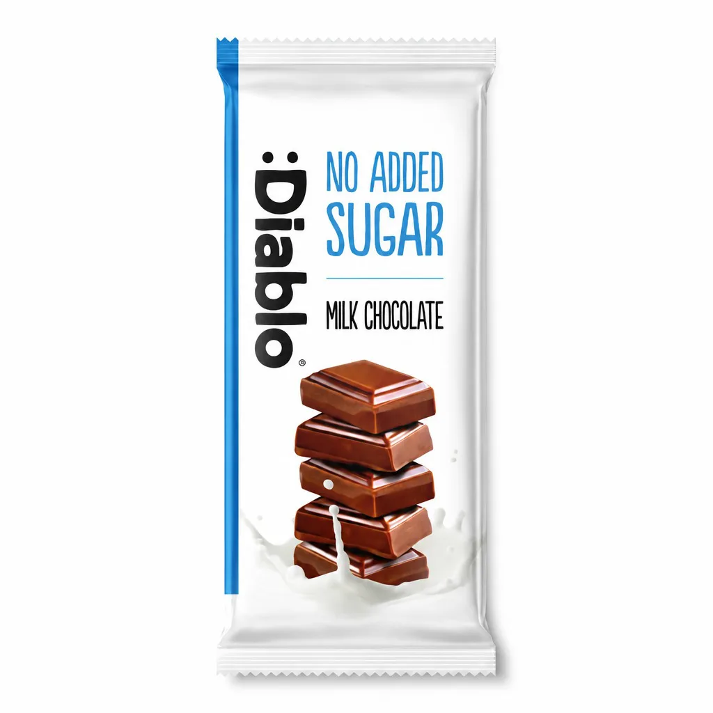 Diablo No Added Sugar Milk Chocolate 85g