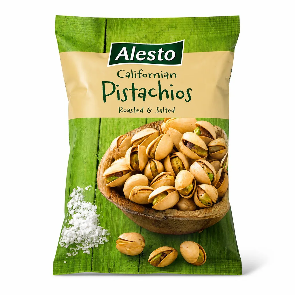 Alesto Californian Pistachios Dry Roasted and Salted 200g