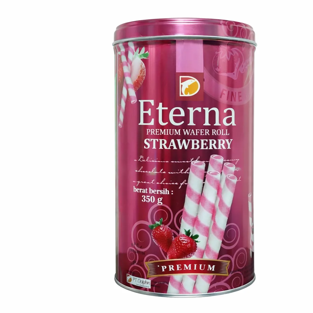 Eterna Premium Wafer Roll Strawberry 350g