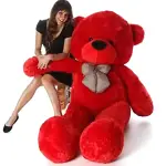 Teddy Bear with gift Box-Red Teddy Bear 3.5 Feet-Cute Teddy Bear