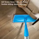 Microfiber Mop Floor Cleaning System - Washable Pads Perfect Cleaner for Hardwood, Laminate & T