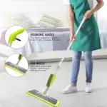 Microfiber Mop Floor Cleaning System - Washable Pads Perfect Cleaner for Hardwood, Laminate & T