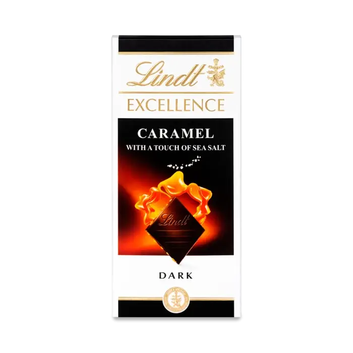 Lindt Excellence Caramel With Touch Of Sea Salt 100G