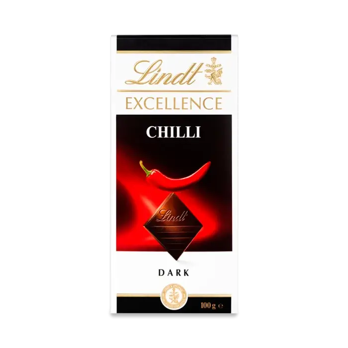 Lindt Excellence Dark Chilli Chocolate Bar 100G
