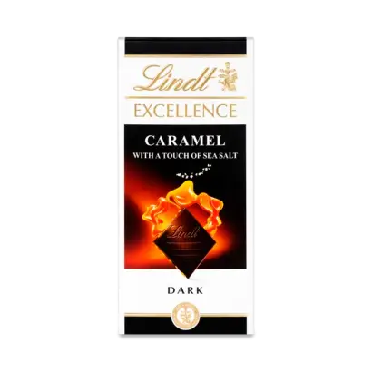 Lindt Excellence Caramel With Touch Of Sea Salt 100G