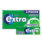 Extra Spearmint Sugarfree Chewing Gum Multipack 6 per pack
