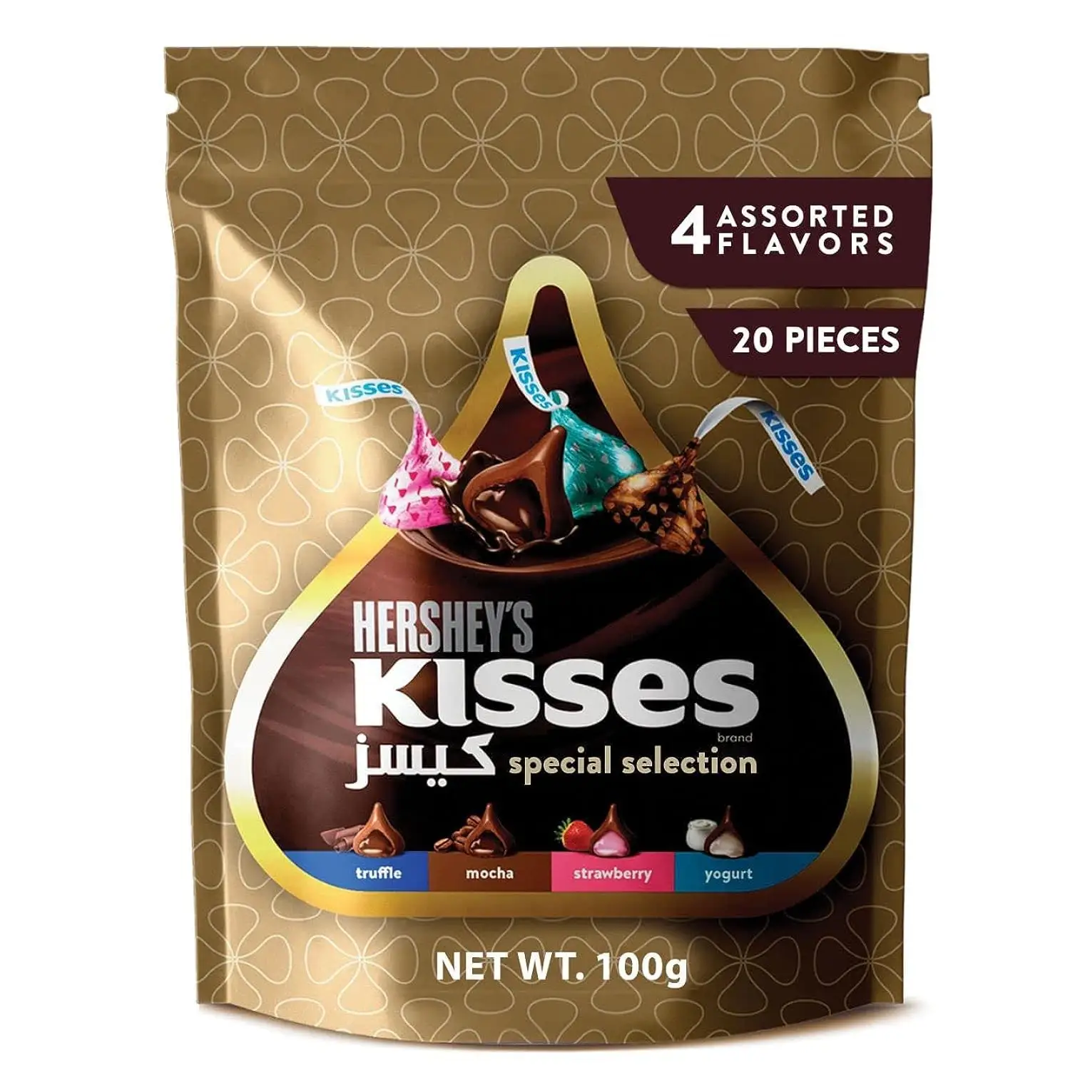 Hershey's Kisses Special Selection, 4 Flavours, 100g