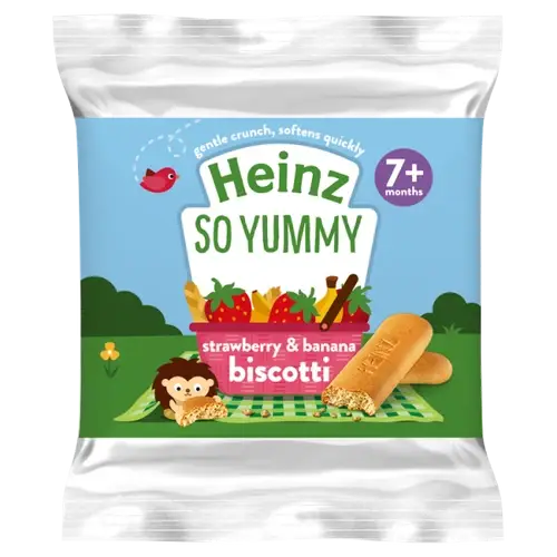 Heinz Strawberry and Banana Biscotti 60g