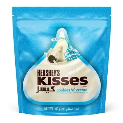 Hersheys Kisses Cookies n Creme 100g