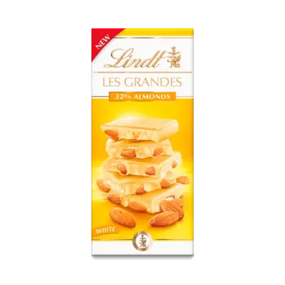 Lindt Les Grandes White Almonds 150g