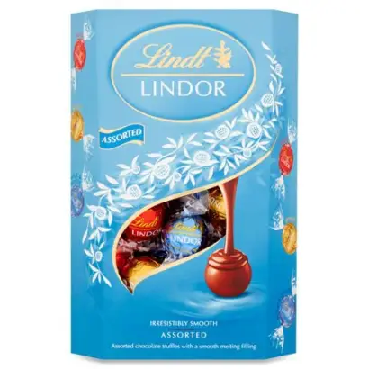 Lindt Lindor Assorted Milk White  Chocolate 337g