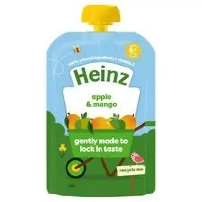 Heinz Fruit Pouch Apple Mango 100G