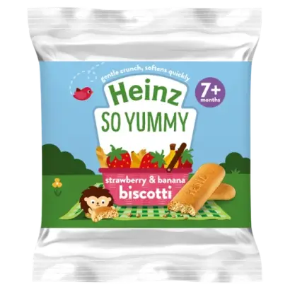 Heinz Strawberry and Banana Biscotti 60g