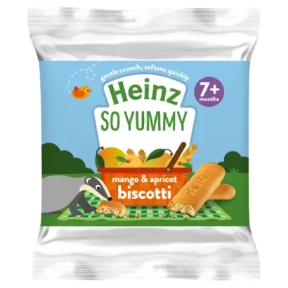 Heinz Biscotti Mango and Apricot 7+  Month 60g