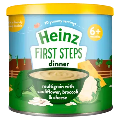 Heinz First Steps Multigrain Cauliflower Broccoli & Cheese 200g