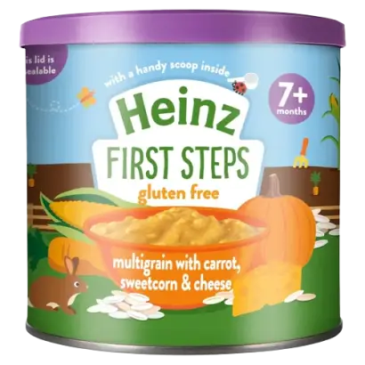 Heinz First Steps Dinner Multigrain with Carrot Sweetcorn & Cheese 200g