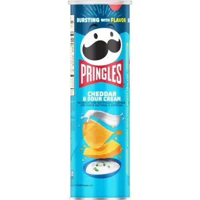 Pringles Cheddar And Sour Cream Crisps 158g