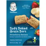 Gerber Soft Baked Grain Bars Strawberry  Gerber  Banana 156G