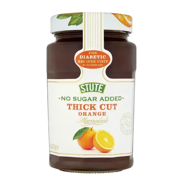 Stute No Sugar Added Thick Cut Orange Marmalade 430g