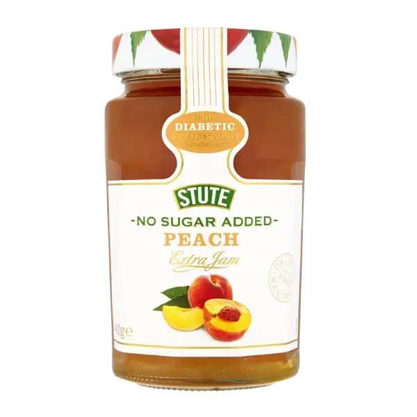 Stute No Sugar Added Peach Jam 430g