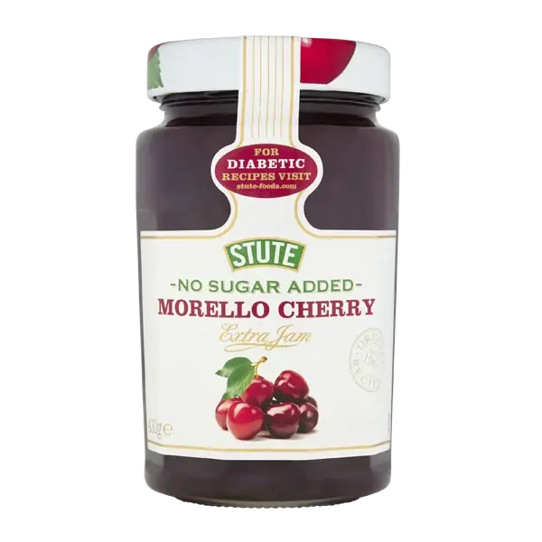 Stute No Sugar Added Morello Cherry Extra Jam 430g
