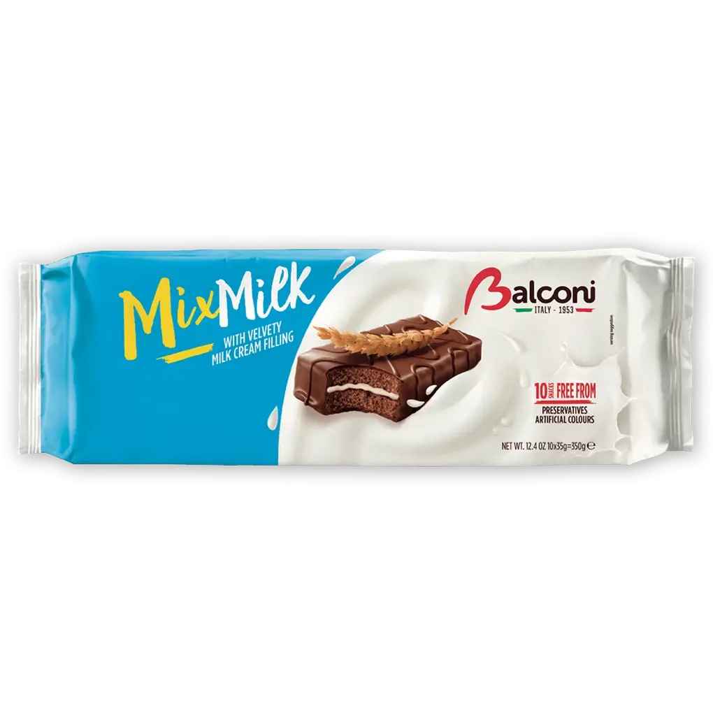 Balconi Mix Milk Cake, Cocoa and Milk Filling, 350g