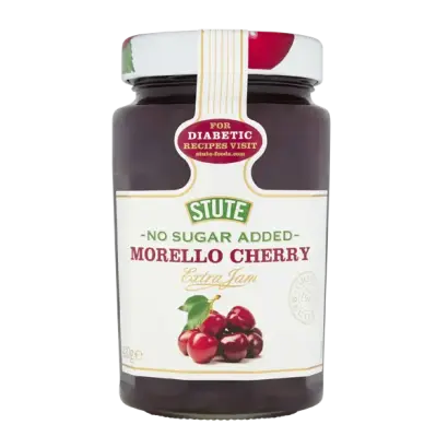 Stute No Sugar Added Morello Cherry Extra Jam 430g