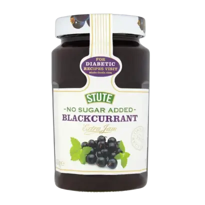Stute No Sugar Added Blackcurrant Extra Jam 430g