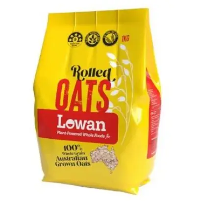 Lowan Wholegrain Rolled Oats 1kg