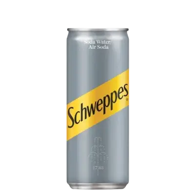Schweppes Soda Water Can 330g