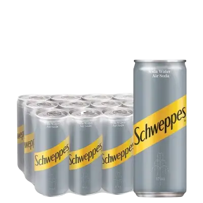 Schweppes Soda Water Can 320ml 12pcs
